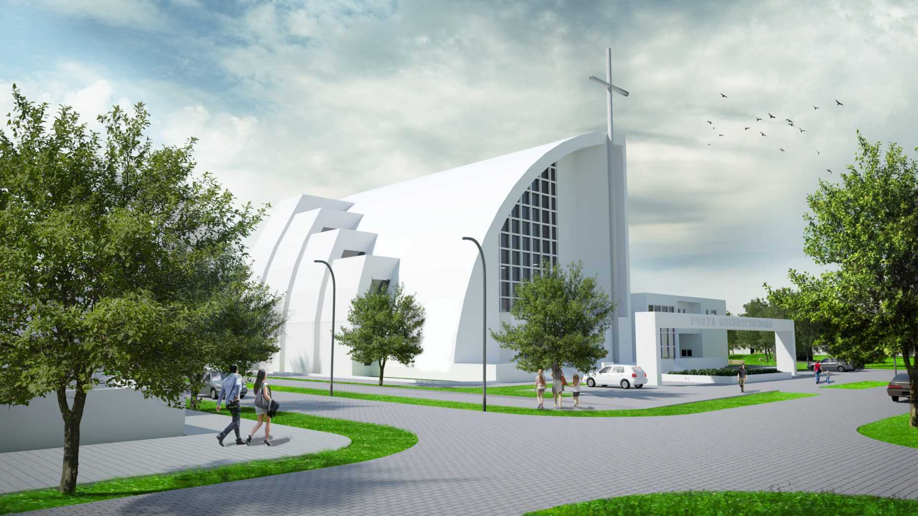 KONCEPCJA ARCHITEKTONICZNO-URBANISTYCZNA KOŚCIOŁA RZYMSKO- KATOLICKIEGO Nowe Żerniki Wrocław - Pietrucha Projekt Pracownia Architektoniczna